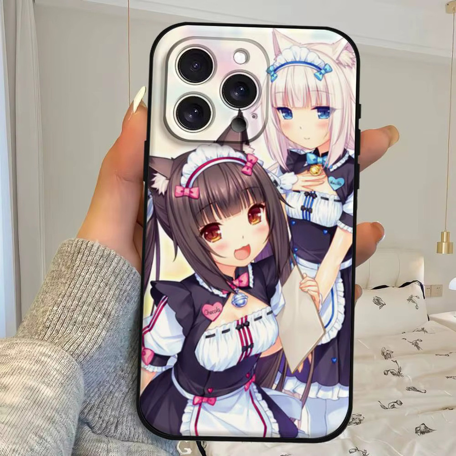 N-Nekopara Handyhülle für iPhone 17 16 15 14 13 12 11 Pro Max Plus Mini in Multicolour – Hautfreundliches TPU-Softcase - Bild 2