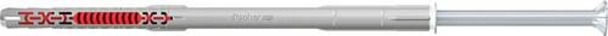 Fischer DuoXpand T Langschaftdübel aus Nylon, Farbe: Grau/Rot, Durchmesser: 10 mm, Länge: 200 mm, 50 Stück - Bild 2