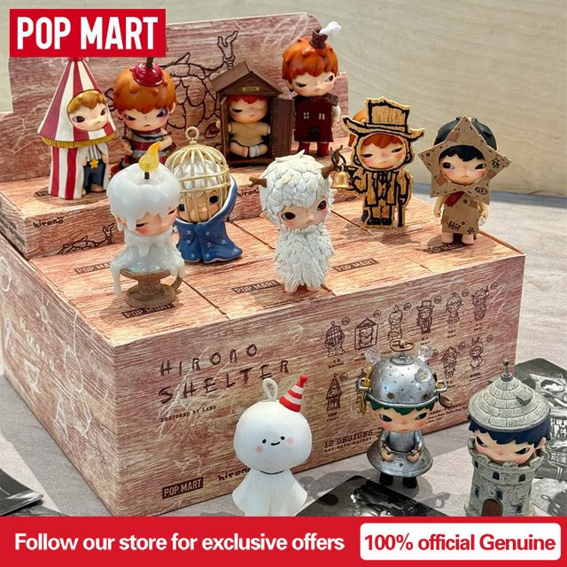 POP MART Hirono Shelter Serie Blind Box Sammelfigur als Überraschungs-Mystery-Box für Fans von Anime und Fantasy-Actionfiguren - Bild 1