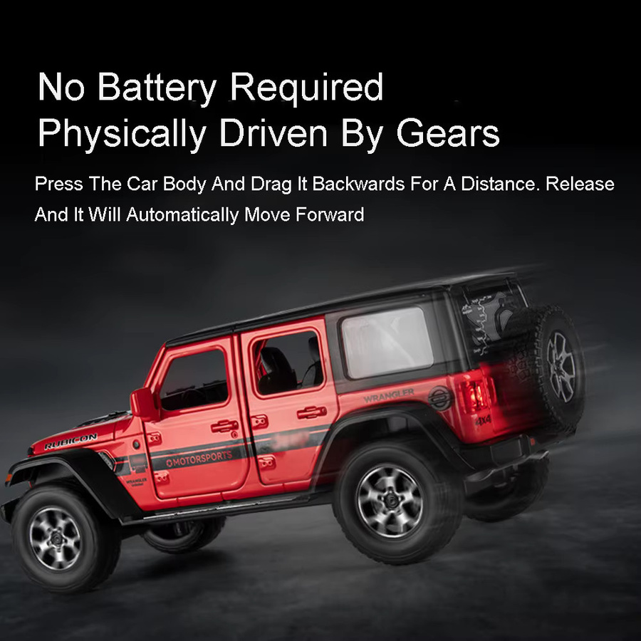 MAKEDA Wrangler G63 Modellauto, 1:22, mit Licht und Sound, Schwarz - Bild 4