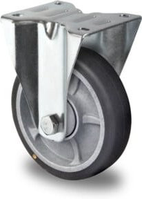CASCOO Bockrolle Serie P2G2 grau el. leitfähig mit Kugellager ø 100 mm - Bild 1