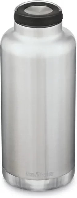 Klean Kanteen TKWide Isolierflasche mit Loop-Verschluss in Silver und Grey - Bild 1