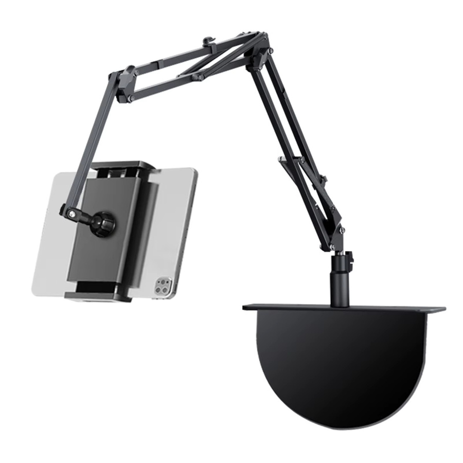 YEGBONG Handy-Tablet-Halterung mit verstellbarem langen Arm und Klemme in Schwarz - Bild 3