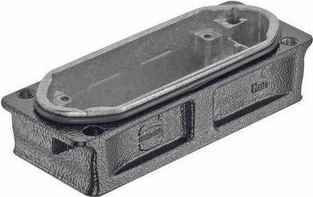 HARTING Anbaugehäuse 09 40 510 0311 09405100311 aus Aluminium in Grau - Bild 1