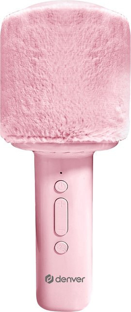 Denver KMS-30 Bluetooth Mikrofon mit integriertem Lautsprecher, 5W RMS, pink - Bild 1