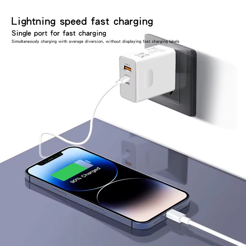 Xiaomi 120W Original Schnellladegerät mit 2 USB-Ports in Weiß - Bild 2