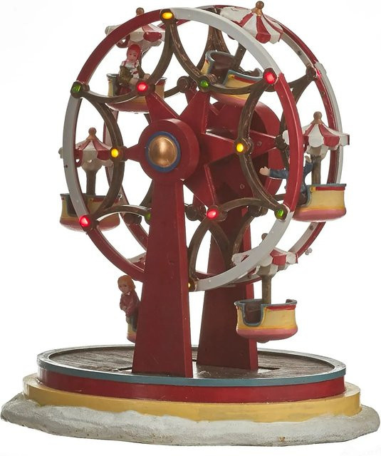 Luville Riesenrad für Weihnachten und Winter in Rot, B/T/H: 17 x 17 x 21 cm - Bild 1