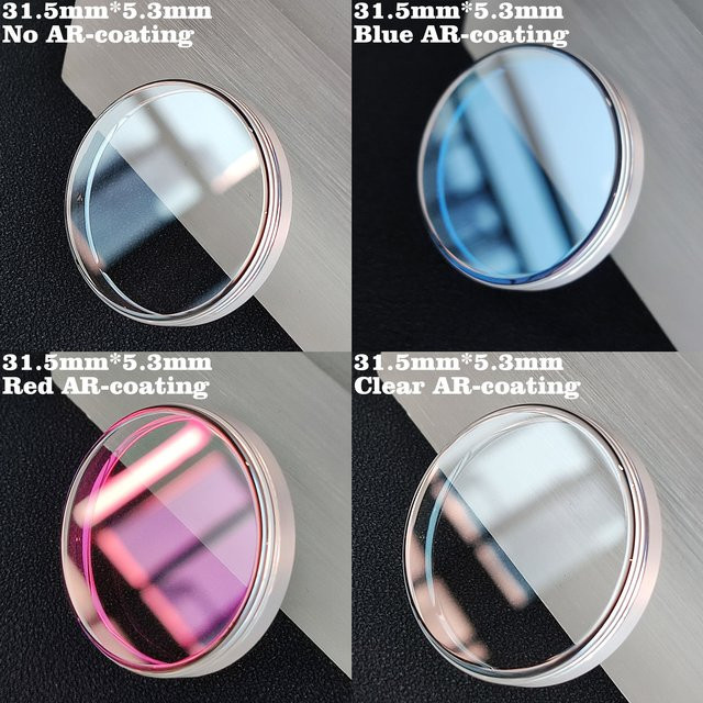 OUMASHI Uhrenglas Saphirkristall, 31,5 mm, Unisex - Bild 1