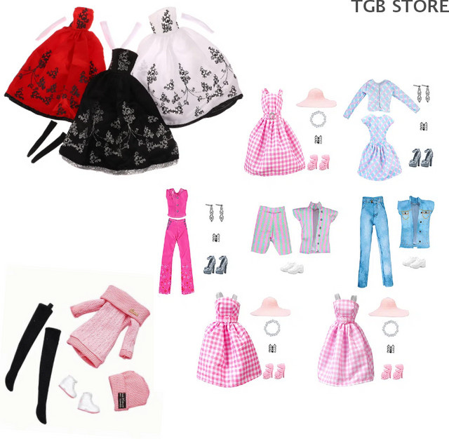 DIAPER&CORED Prinzessin Kleid Bankett Party, Puppenkleidung, Tüllkleid mit Stickerei, für 11 Zoll Puppe - Bild 1