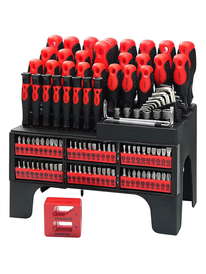 Lpnove 117-teiliges magnetisches Schraubendreher-Set in Multicolour mit Präzisions-Schraubendrehern und Pick-Haken-Ratschentreiber-DIY-Werkzeugen aus Kunststoff - Bild 3