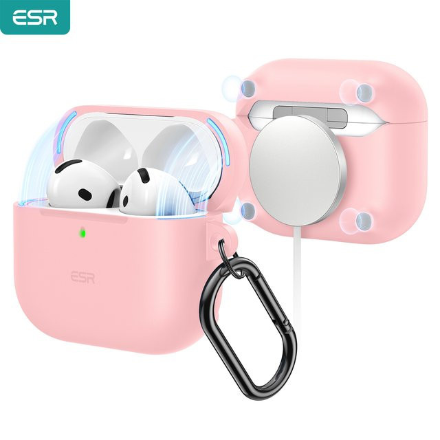 ESR HaloLock MagSafe Schutzhülle für AirPods 4. Generation (2024) in Pink - Bild 1