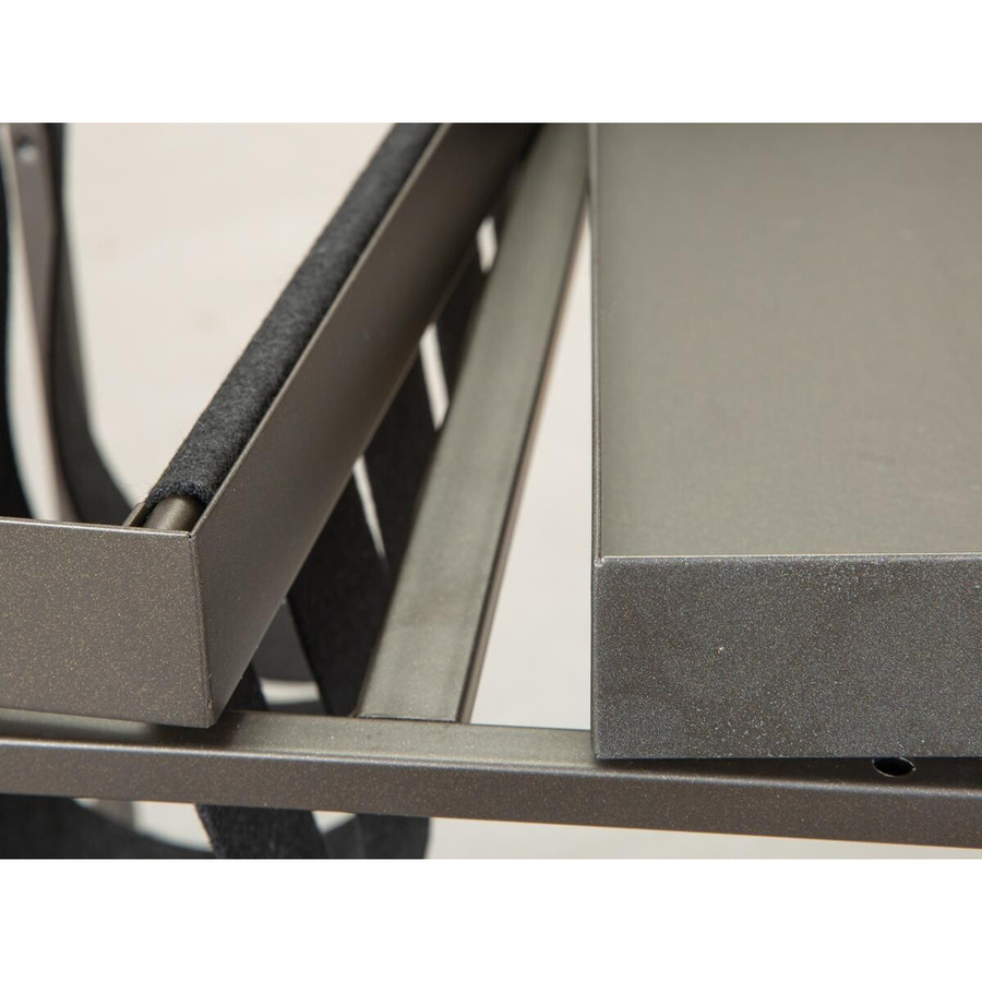 Inter Link Magazinständer Beistelltisch Club NY aus Metall in Grau und Schwarz B/H/T: 35 x 40 x 35 cm - Bild 3