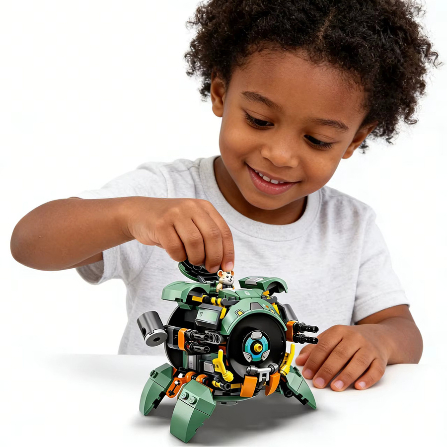GSF Overwatch Mecha Wrecking Ball Hamster, Baustein-Modell, 238-teiliges Set - Bild 4