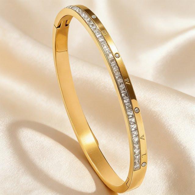 Yupsk Armband, Edelstahl, Zirkon-Intarsien, Damen - Bild 1