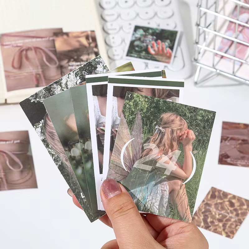 50 Stück wasserfeste Aufkleber im koreanischen Stil für dein Tagebuch-DIY und Scrapbook, bunte INS-Designs - Bild 3