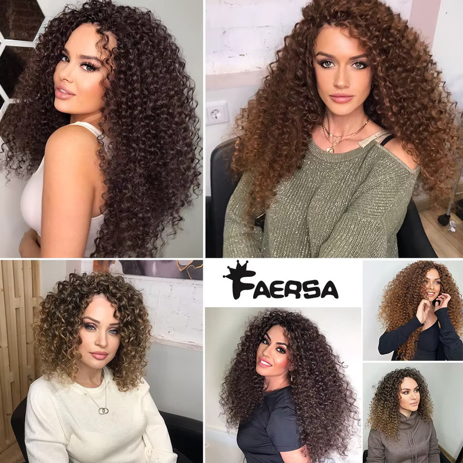 Latasha Marshmallow Afro Curl Häkelhaar, synthetisch, Ombre, Damen - Bild 3