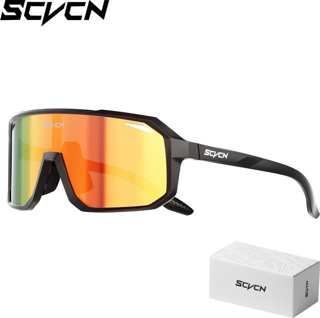 SCVCN Sportsonnenbrille, Unisex, Vollrand, Kunststoff - Bild 1