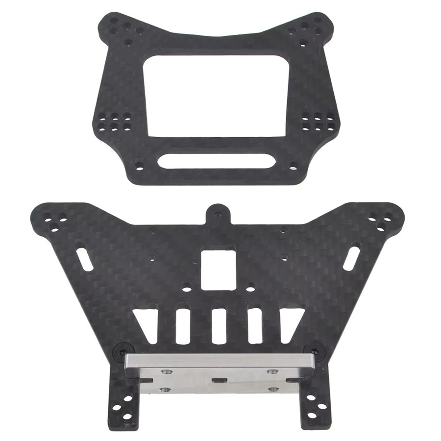Traxxas RC Carbonfaser-Stoßdämpferhalterungen vorne und hinten, Zubehör - Bild 2