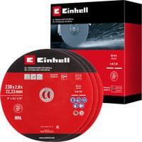 Einhell Gewebetrennscheiben-Set für Metall, 3-teilig, Durchmesser: 230 mm, Dicke: 2 mm - Bild 2