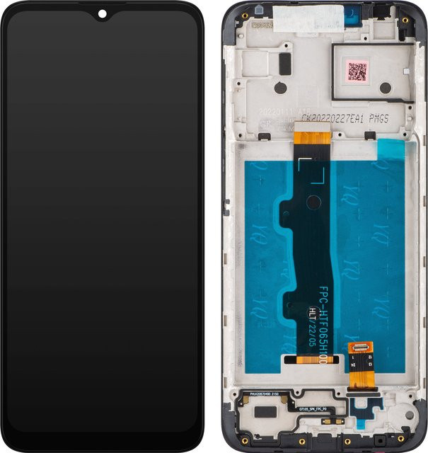 Motorola Moto E7i Power / E7 Power Display mit Touchscreen und Rahmen in Schwarz - Bild 1