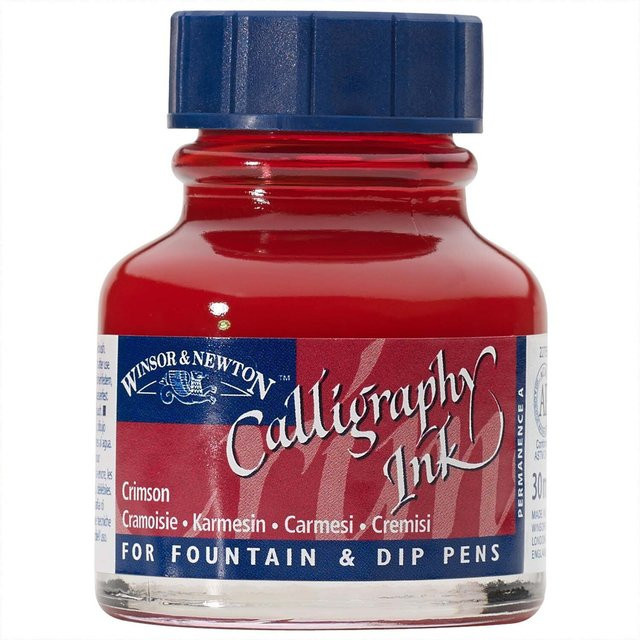 Winsor & Newton Kalligraphietusche Karmesin 30 ml - Bild 1