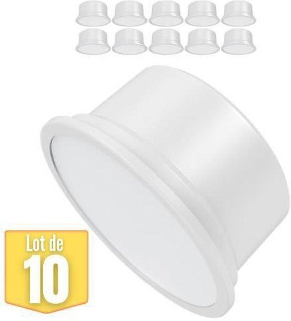 10er-Set LED-Module GU10 mit 5W, 4000K Cool White, 430lm und 110° Abstrahlwinkel in Weiß - Bild 1