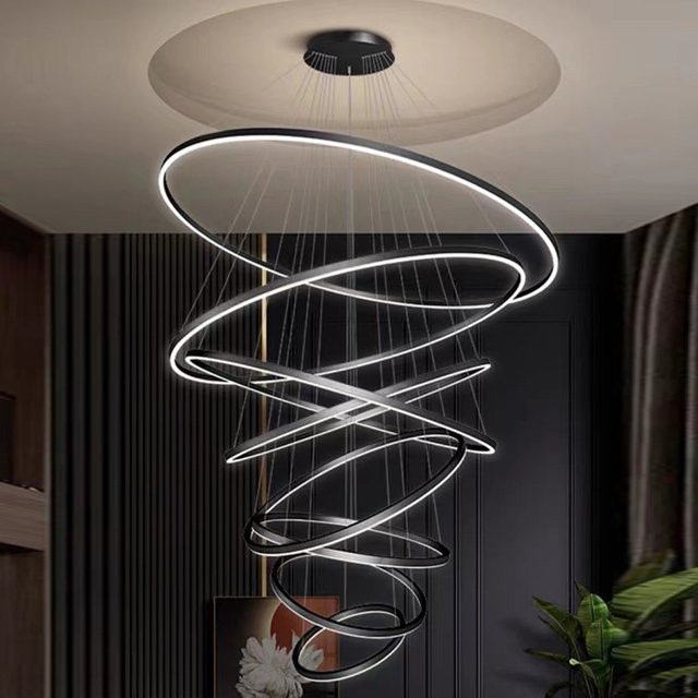 Savenmade Vintage Ring Deckenlampe in Bronze für Wohnzimmer und Esszimmer - Bild 1