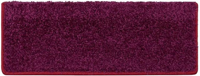 KARAT Shaggy Stufenmatte Sphinx Hochflor Violett, B/H: 65 x 23,5 cm - Bild 1