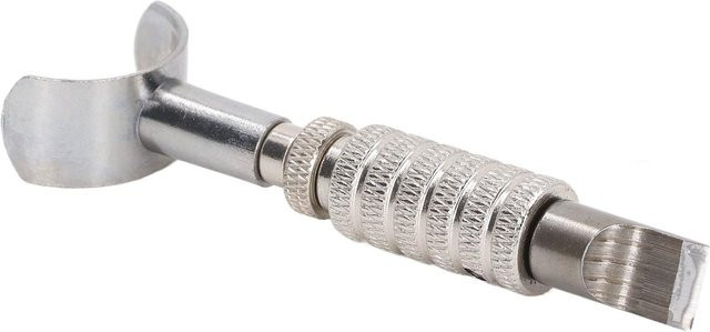 Shoemst Leder-Drehmesser mit flexiblem Griff aus Metall in Grau/Silber für dein Lederhandwerk und DIY-Projekte - Bild 1