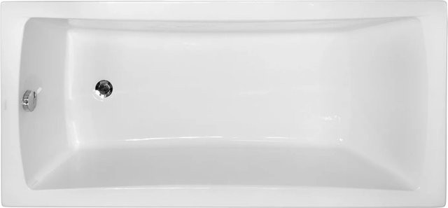 Bad Land Badewanne OPTIMA Rechteck aus Acryl in Weiß mit Wannenträger und Füßen B/T: 170 x 70 cm - Bild 1