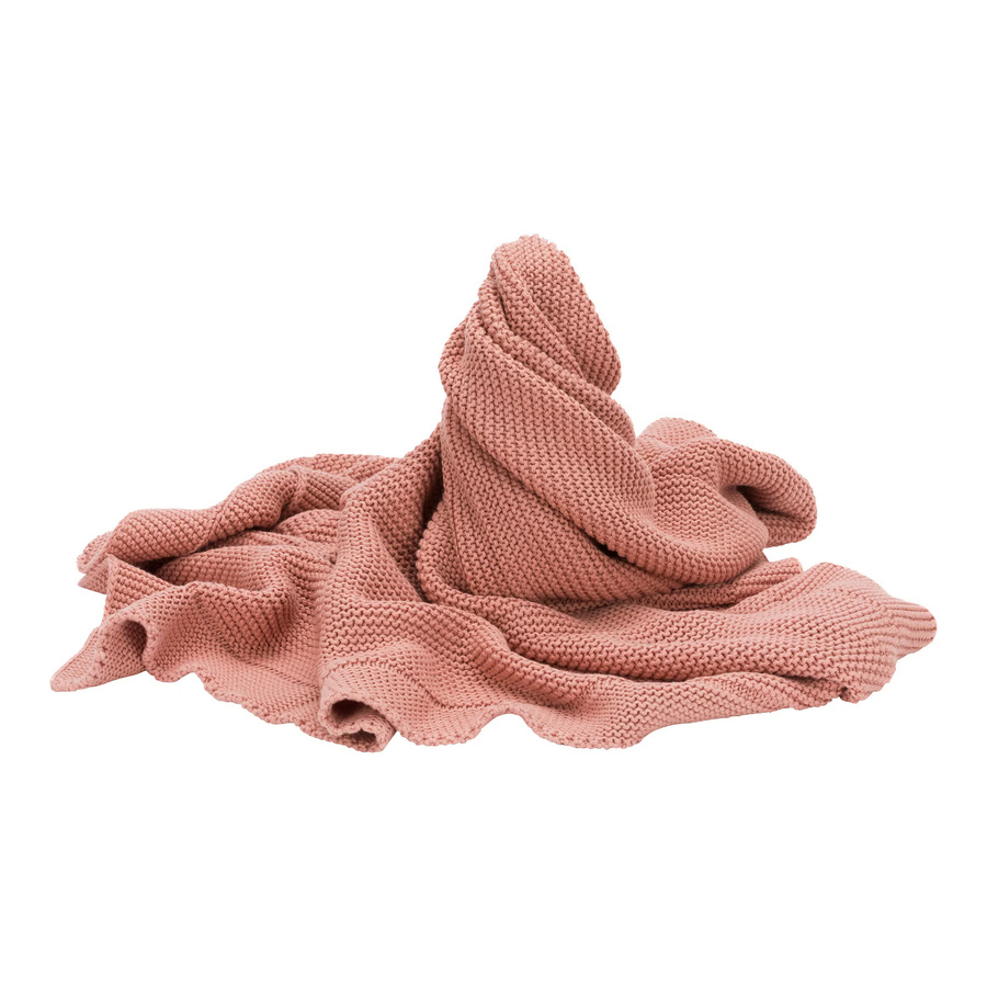 Fillikid Babydecke aus Bio-Baumwolle in Strickoptik, Farbe: Pink, B x H: 80 x 100 cm - Bild 2