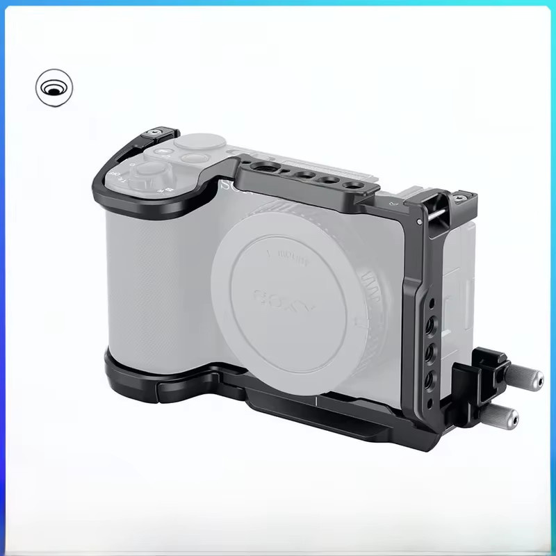 SmallRig Kamerakäfig-Set für Sony ZV-E10 II in Schwarz mit Kabelklemme und Arca-Swiss Schnellwechselplatte - Bild 1