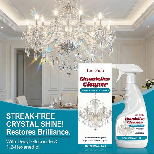 Jue-Fish Kronleuchter-Reinigungsspray für Kristallleuchten, weiß, 120 ml - Bild 1