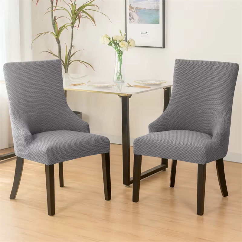 WANERQU Stretch Esszimmerstuhl Abdeckung aus Jacquard Spandex mit hoher Rückenlehne für Sessel und Stühle - Bild 3