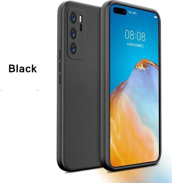 Weiche Flüssigsilikon Schutzhülle für Huawei P40 P30 P20 Pro Mate 40 30 20 und Honor 10 Lite mit Kamera-Sturzschutz - Bild 1