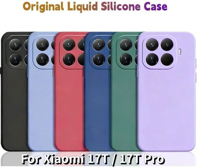 Luxuriöse Flüssigsilikon-Schutzhülle für Xiaomi 14, 15, 17T, 17 Pro Max und 17 Ultra in Purple - Bild 1