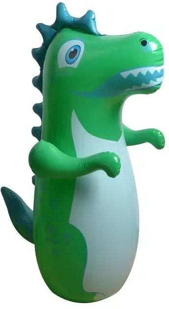 Binchi Outdoor Product Dinosaurier Aufblasbarer Stehender Boxsack, Grün, ab 14 Jahre - Bild 1