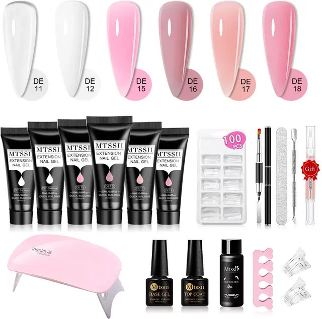 Mtssii Acryl-Nagellack-Set, 18-teilig, glänzend, Unisex - Bild 1