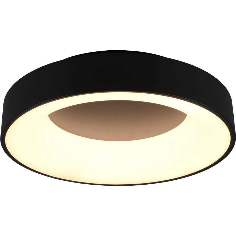Trio LED Deckenleuchte Girona Schwarz matt, dimmbar, rund, B/T/H: 45 x 45 x 11 cm - Bild 2