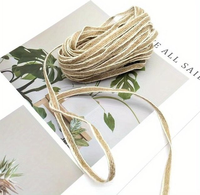 XYNN Naturjute-Seil in Beige für Basteln und DIY-Projekte, 100 Meter - Bild 1