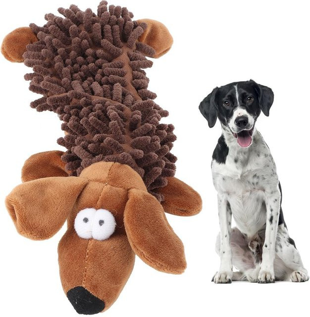 Neoglint Plüschtier Katze und Hund, mit Tongerät, braun - Bild 1
