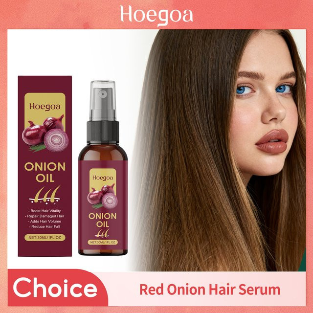 HOEGOA Zwiebel-Haaröl-Spray, 30 ml, für strapaziertes und krauses Haar - Bild 1