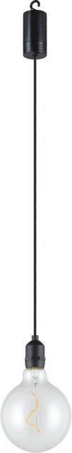 Eglo Vignanello Außen-Pendelleuchte Transparent Schwarz B: 12,5 cm, H: 19,5 cm - Bild 1