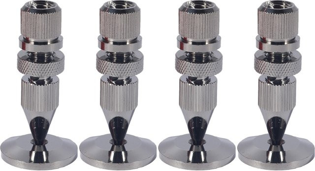 Lautsprecherspikes für Subwoofer und Lautsprecher in 4 Paaren, erhältlich in Schwarz oder Silber - Bild 1