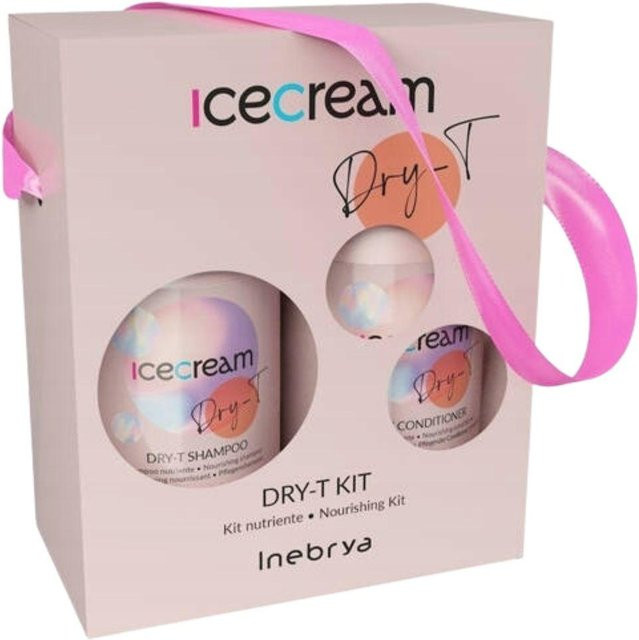 Inebrya Icecream Dry-T Shampoo+Conditioner Set für trockenes Haar, 600 ml - Bild 1