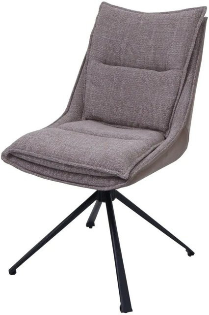 MCW Esszimmerstuhl N71 Beige mit Auto-Return Funktion aus Stoff und Kunstleder - Bild 2