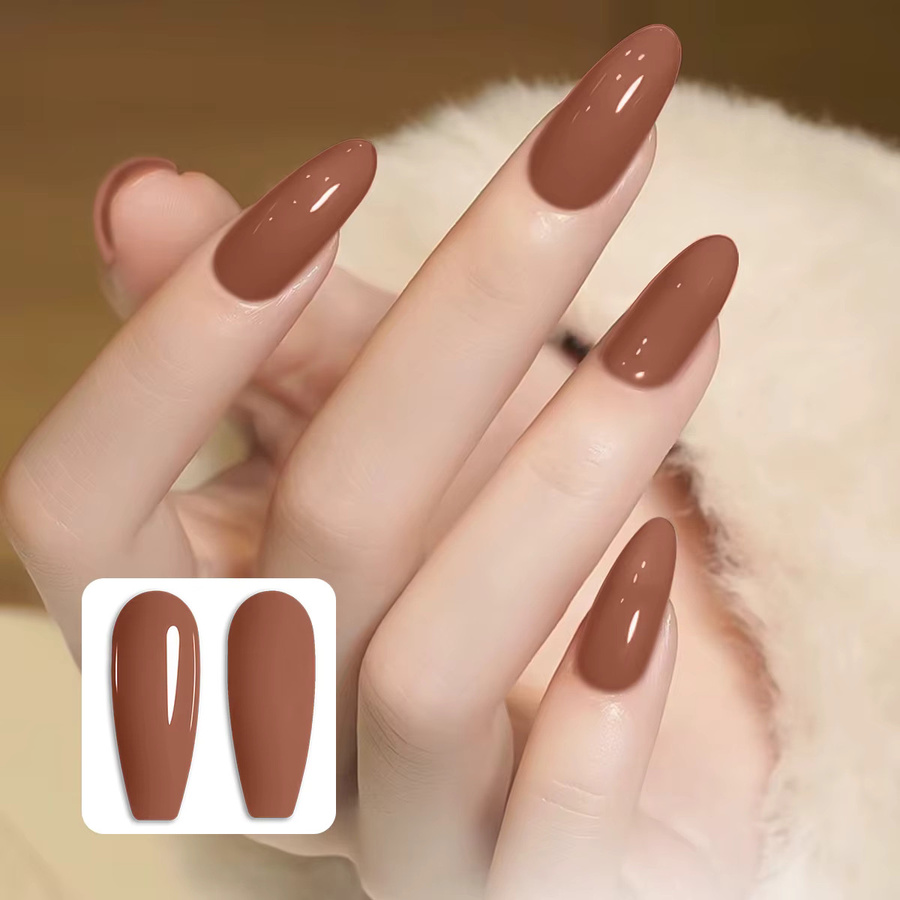Faandin Nude Color Series Solid Gel Nagellack-Set, 12 Stück, Glänzend - Bild 4