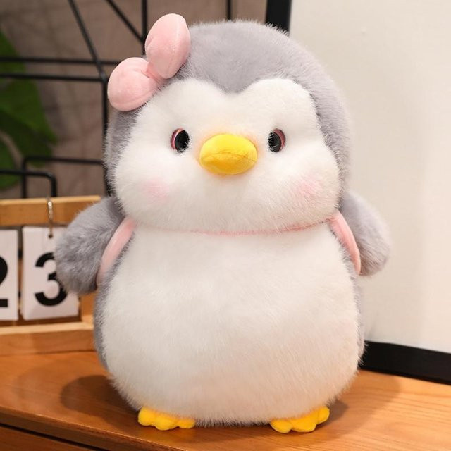 Binchi Keji Travel Pinguin Plüsch Spielzeug, Paar, 25 cm/32 cm - Bild 1