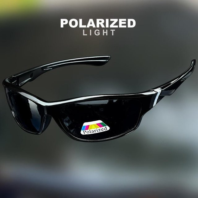 AWGSEE Vision Sportsonnenbrille Wrap-around, Herren, Vollrand, black - Bild 1
