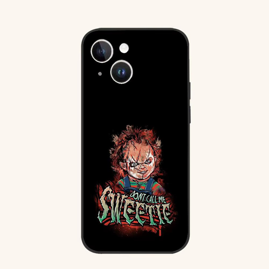 C-Chucky Good Guys Handyhülle aus mattem Silikon für Apple iPhone Modelle in Schwarz - Bild 6